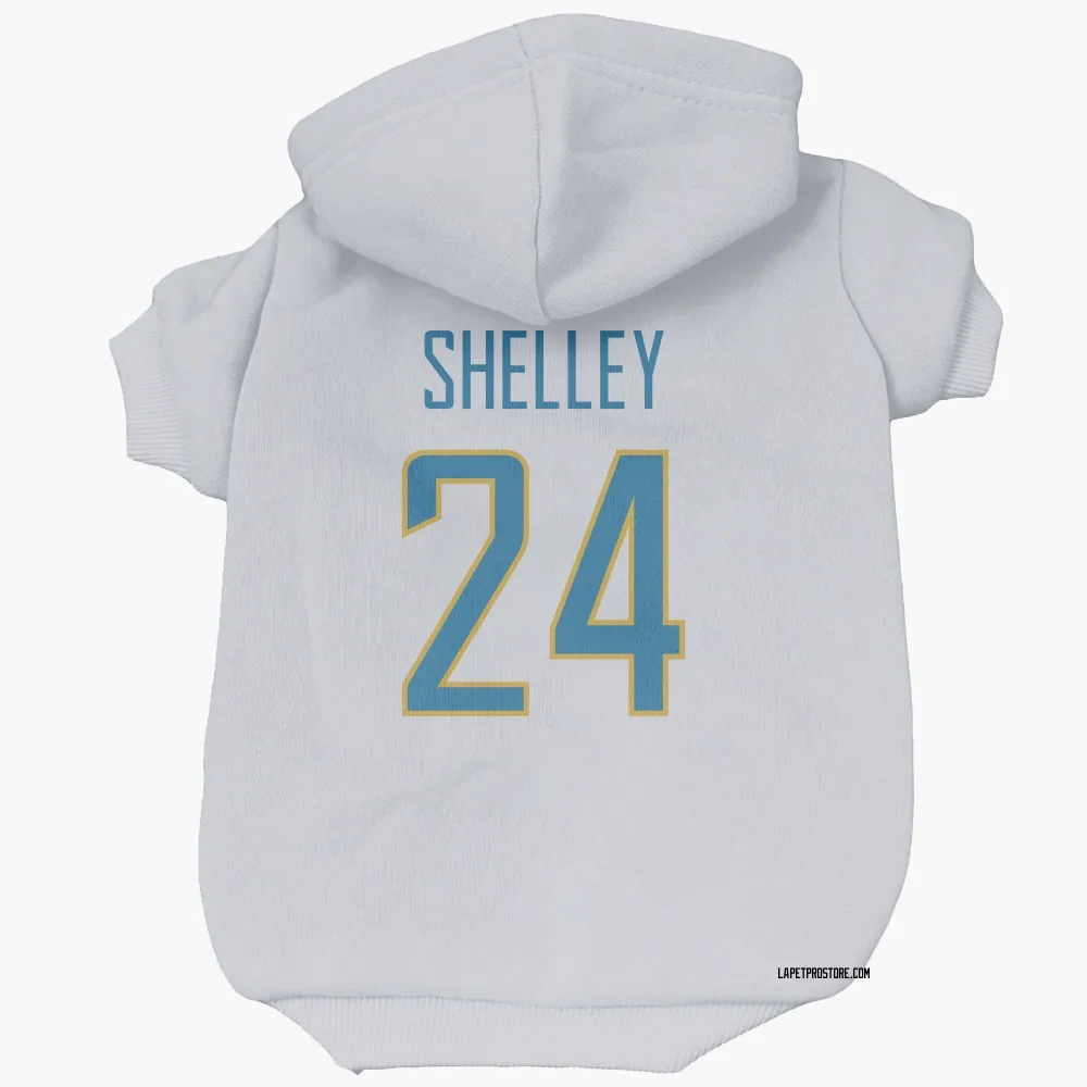 Los Angeles Chargers Rodney Shelley White Pet Hoodie for Dog & Cat