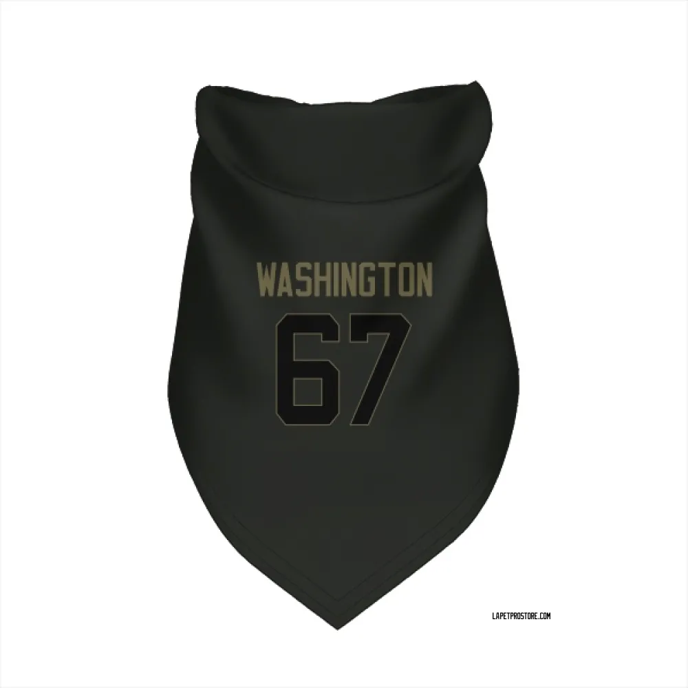 Los Angeles Chargers Savion Washington Black Service Pet Bandana for Dog & Cat