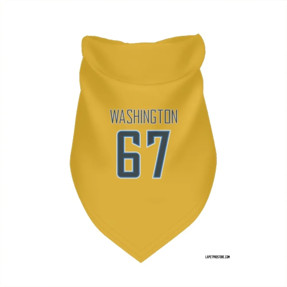 Los Angeles Chargers Savion Washington Gold Pet Bandana for Dog & Cat