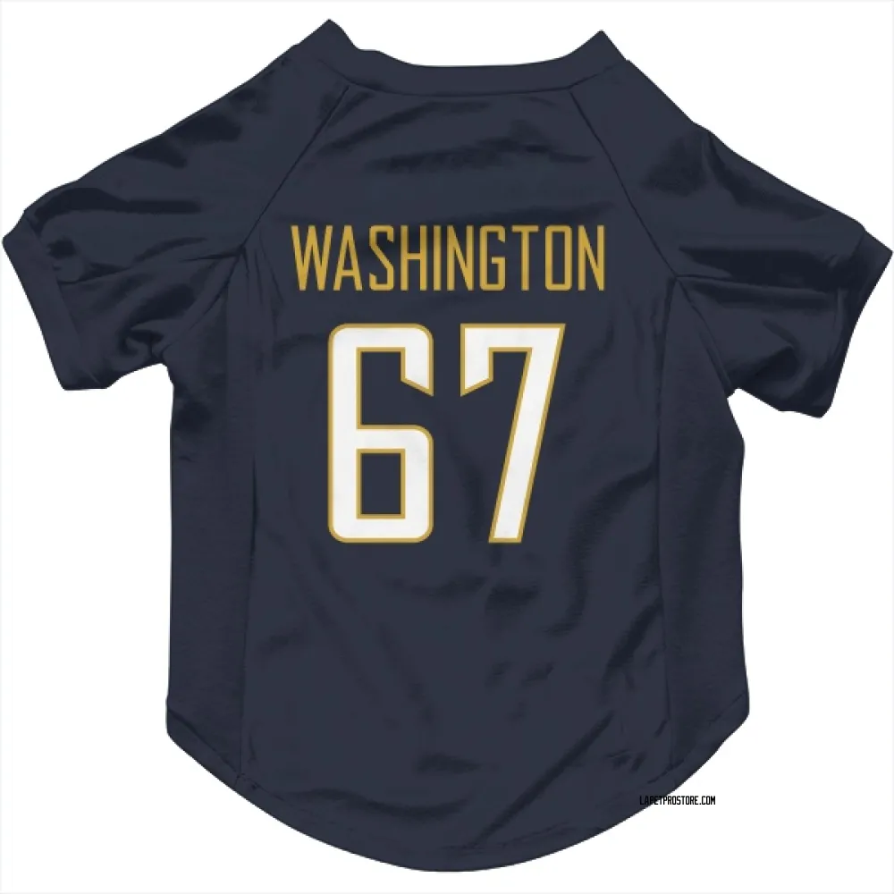 Los Angeles Chargers Savion Washington Navy Pet Jersey for Dog & Cat