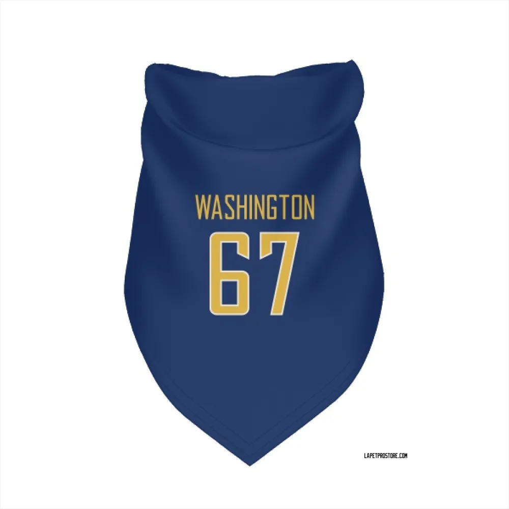 Los Angeles Chargers Savion Washington Royal Gold Pet Bandana for Dog & Cat