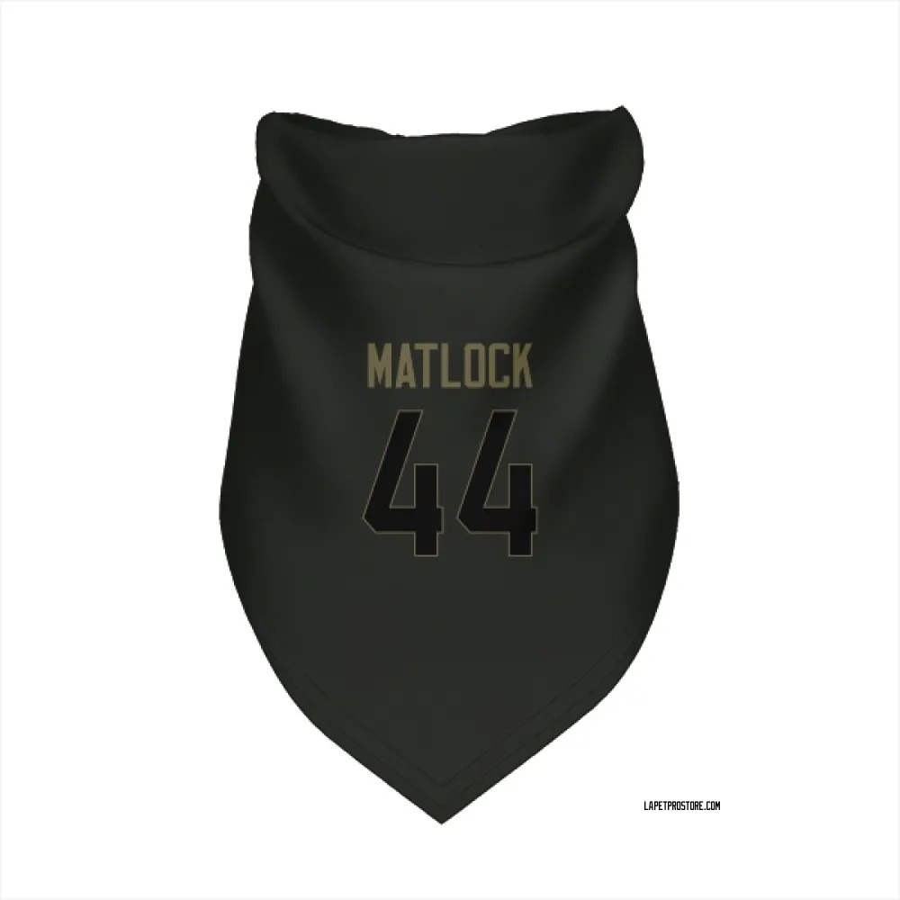 Los Angeles Chargers Scott Matlock Black Service Pet Bandana for Dog & Cat