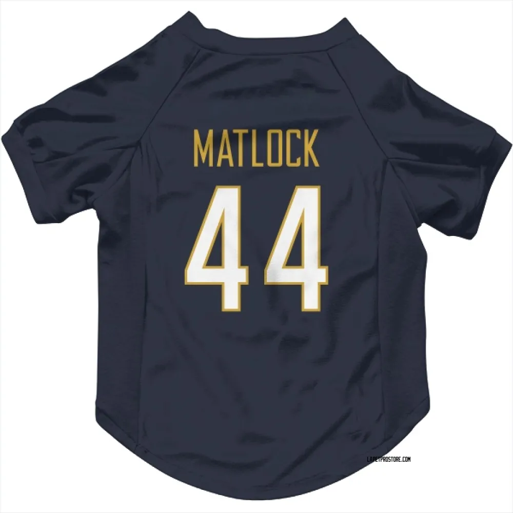 Los Angeles Chargers Scott Matlock Navy Pet Jersey for Dog & Cat