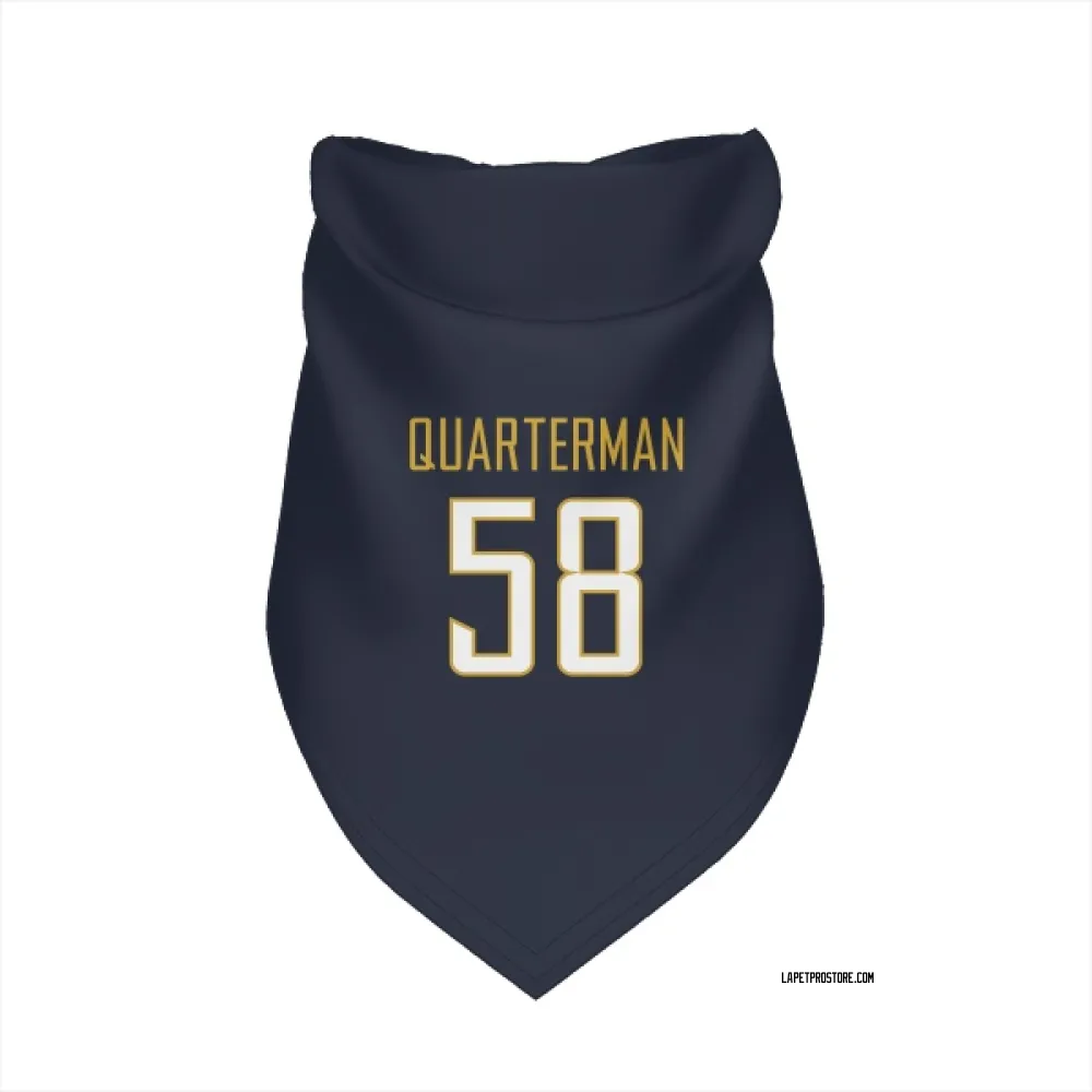 Los Angeles Chargers Shaq Quarterman Navy Pet Bandana for Dog & Cat