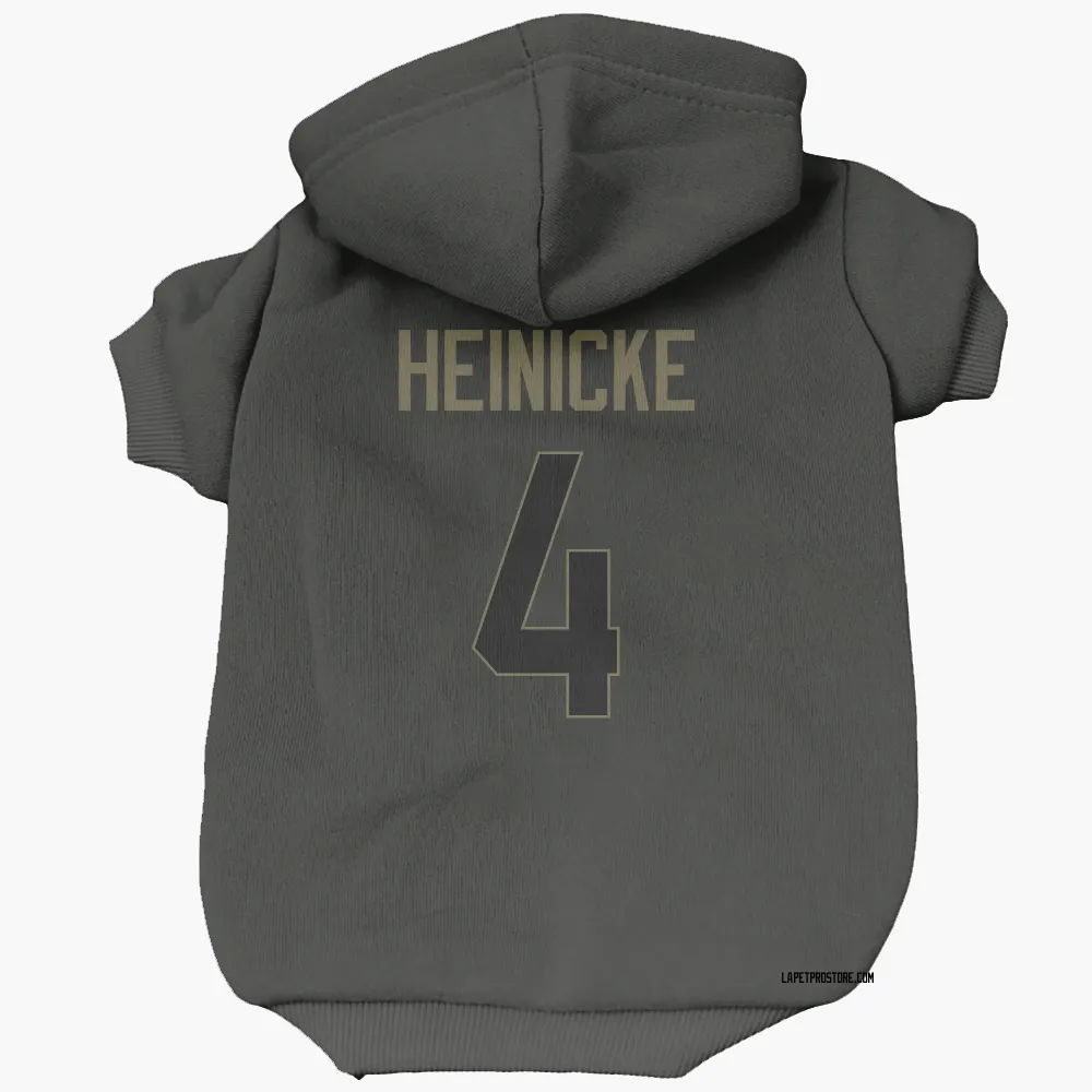 Los Angeles Chargers Taylor Heinicke Black Service Pet Hoodie for Dog & Cat