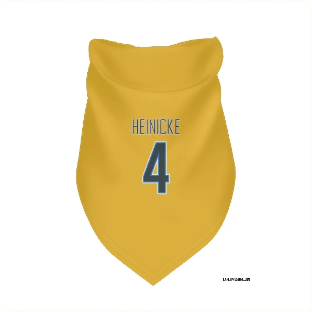Los Angeles Chargers Taylor Heinicke Gold Pet Bandana for Dog & Cat