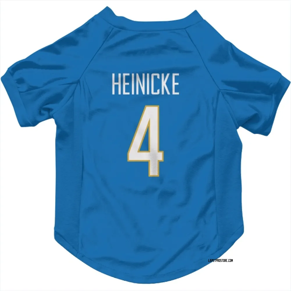 Los Angeles Chargers Taylor Heinicke Powder Blue Pet Jersey for Dog & Cat