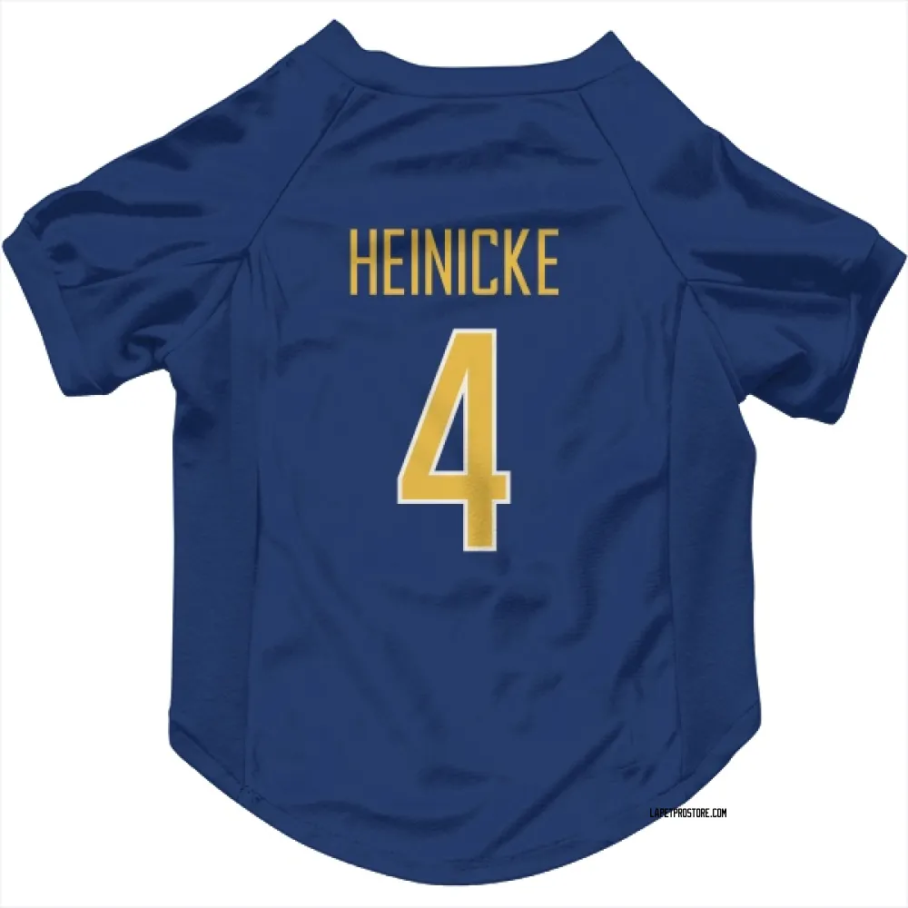 Los Angeles Chargers Taylor Heinicke Royal Gold Pet Jersey for Dog & Cat