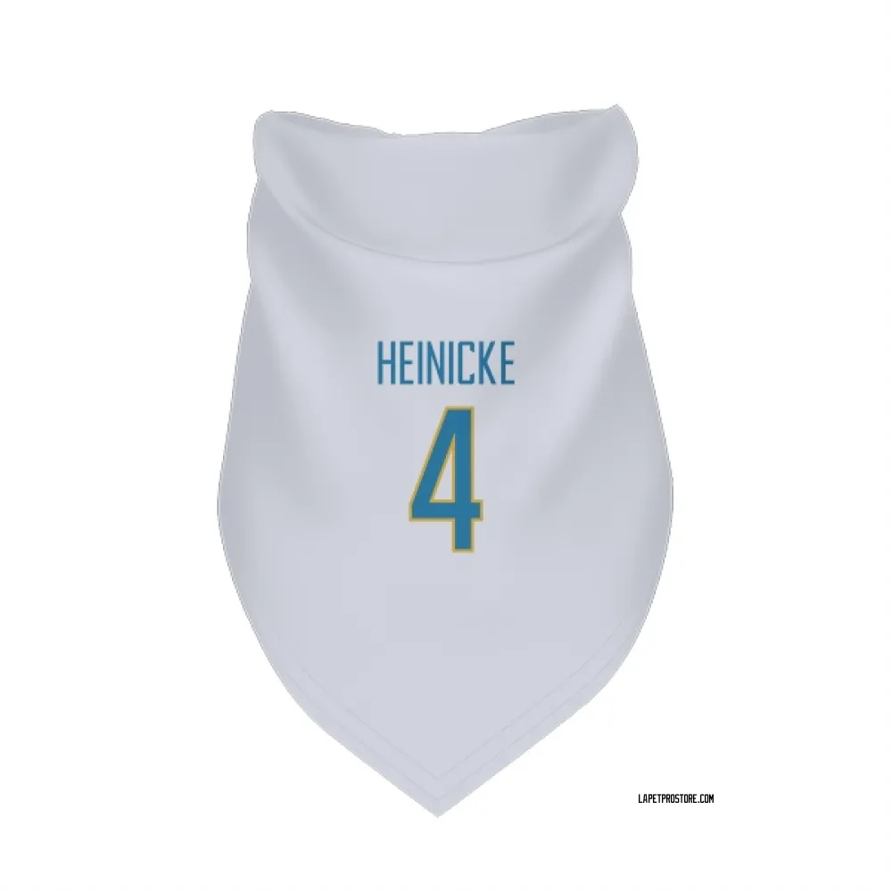Los Angeles Chargers Taylor Heinicke White Pet Bandana for Dog & Cat