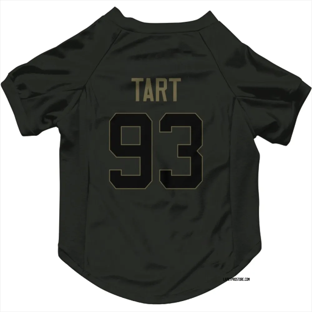Los Angeles Chargers Teair Tart Black Service Pet Jersey for Dog & Cat