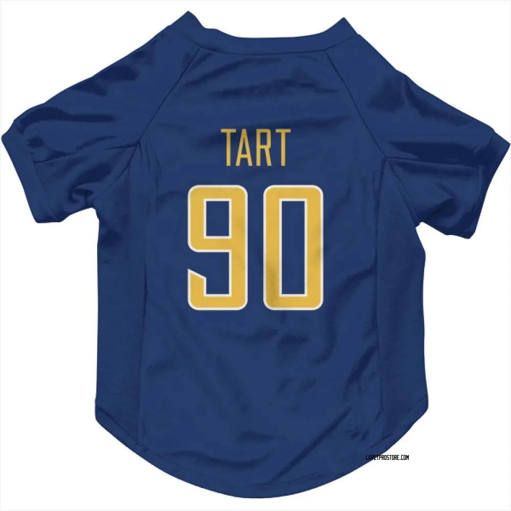 Los Angeles Chargers Teair Tart Royal Gold Pet Jersey for Dog & Cat