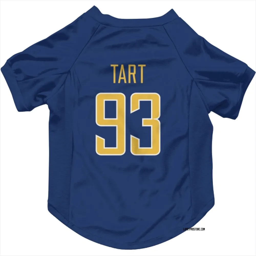 Los Angeles Chargers Teair Tart Royal Gold Pet Jersey for Dog & Cat