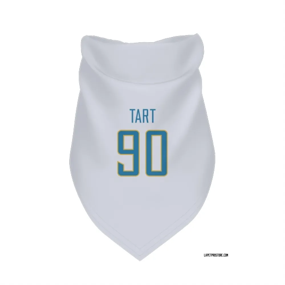 Los Angeles Chargers Teair Tart White Pet Bandana for Dog & Cat