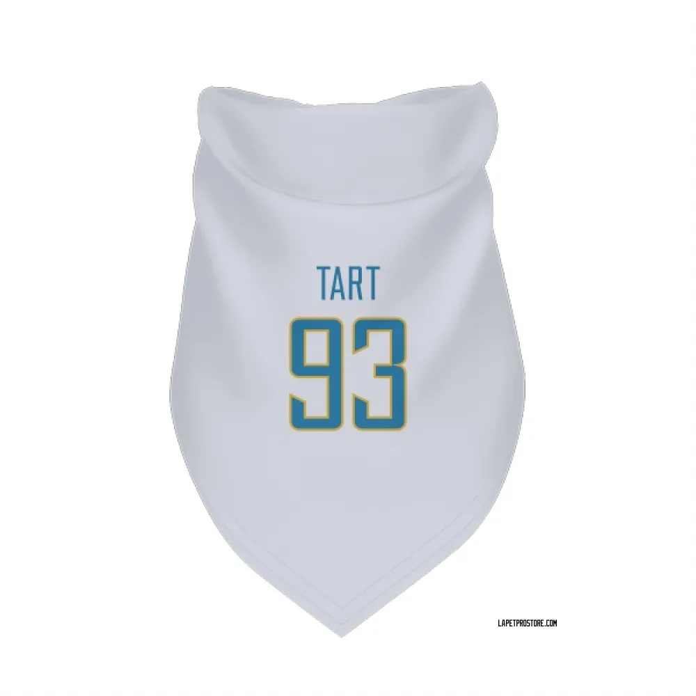 Los Angeles Chargers Teair Tart White Pet Bandana for Dog & Cat