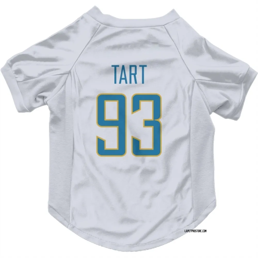 Los Angeles Chargers Teair Tart White Pet Jersey for Dog & Cat