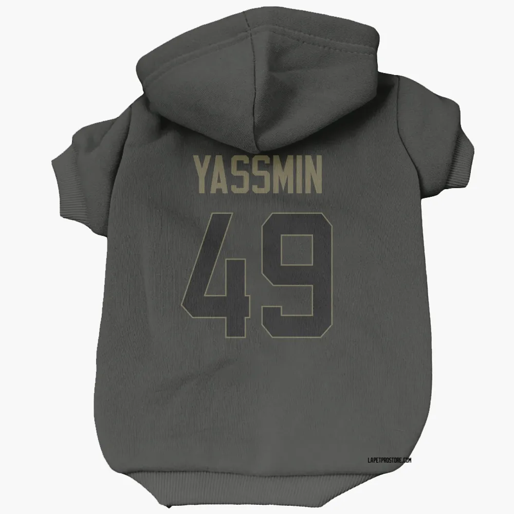 Los Angeles Chargers Thomas Yassmin Black Service Pet Hoodie for Dog & Cat