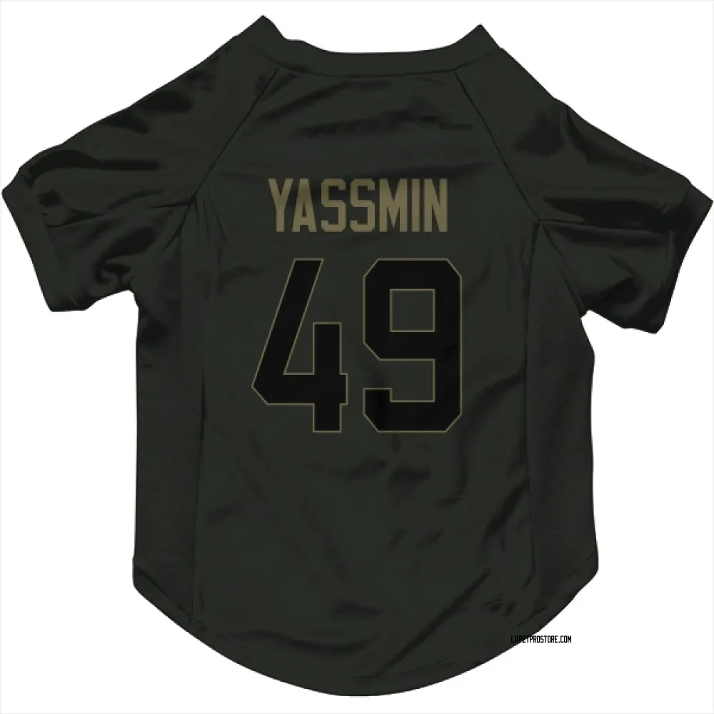 Los Angeles Chargers Thomas Yassmin Black Service Pet Jersey for Dog & Cat