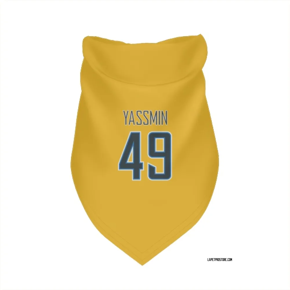 Los Angeles Chargers Thomas Yassmin Gold Pet Bandana for Dog & Cat