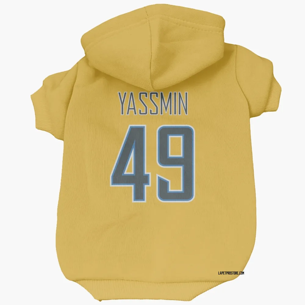 Los Angeles Chargers Thomas Yassmin Gold Pet Hoodie for Dog & Cat