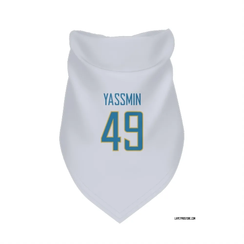 Los Angeles Chargers Thomas Yassmin White Pet Bandana for Dog & Cat