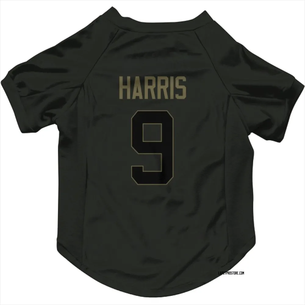 Los Angeles Chargers Tre' Harris Black Service Pet Jersey for Dog & Cat