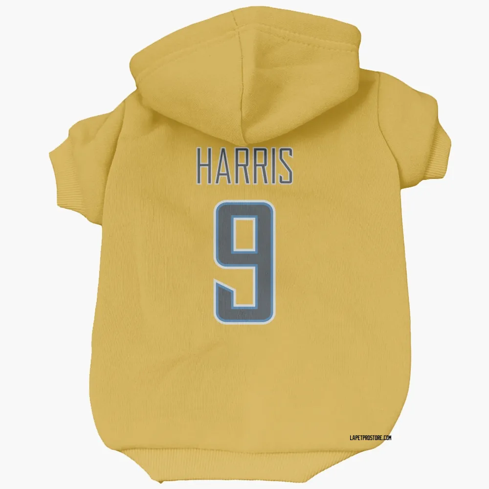 Los Angeles Chargers Tre' Harris Gold Pet Hoodie for Dog & Cat