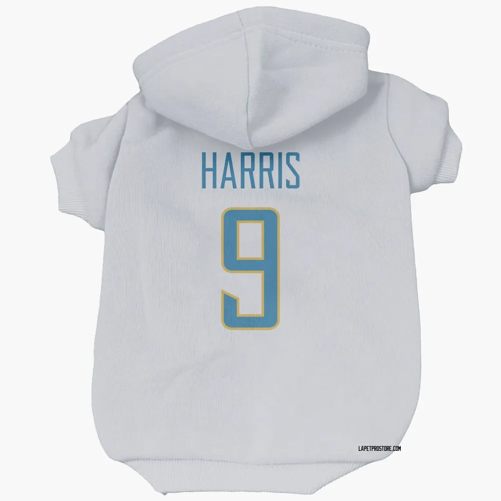 Los Angeles Chargers Tre' Harris White Pet Hoodie for Dog & Cat