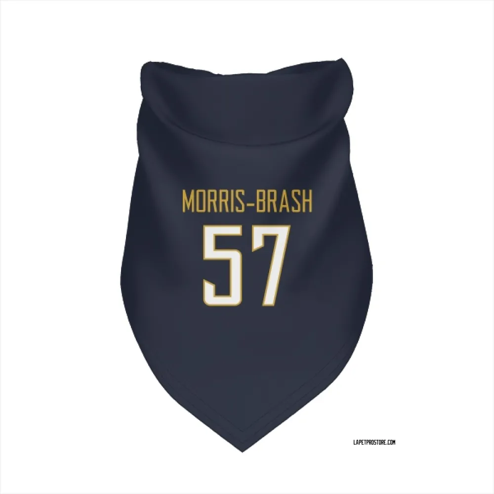 Los Angeles Chargers Tre'Mon Morris-Brash Navy Pet Bandana for Dog & Cat
