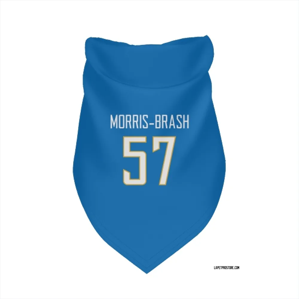 Los Angeles Chargers Tre'Mon Morris-Brash Powder Blue Pet Bandana for Dog & Cat