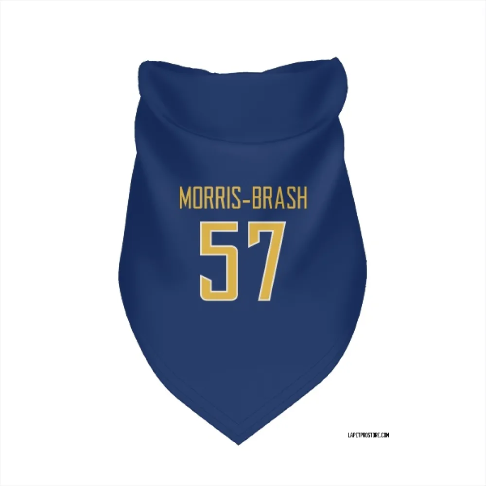 Los Angeles Chargers Tre'Mon Morris-Brash Royal Gold Pet Bandana for Dog & Cat