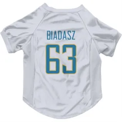 Los Angeles Chargers Tyler Biadasz White Pet Jersey for Dog & Cat