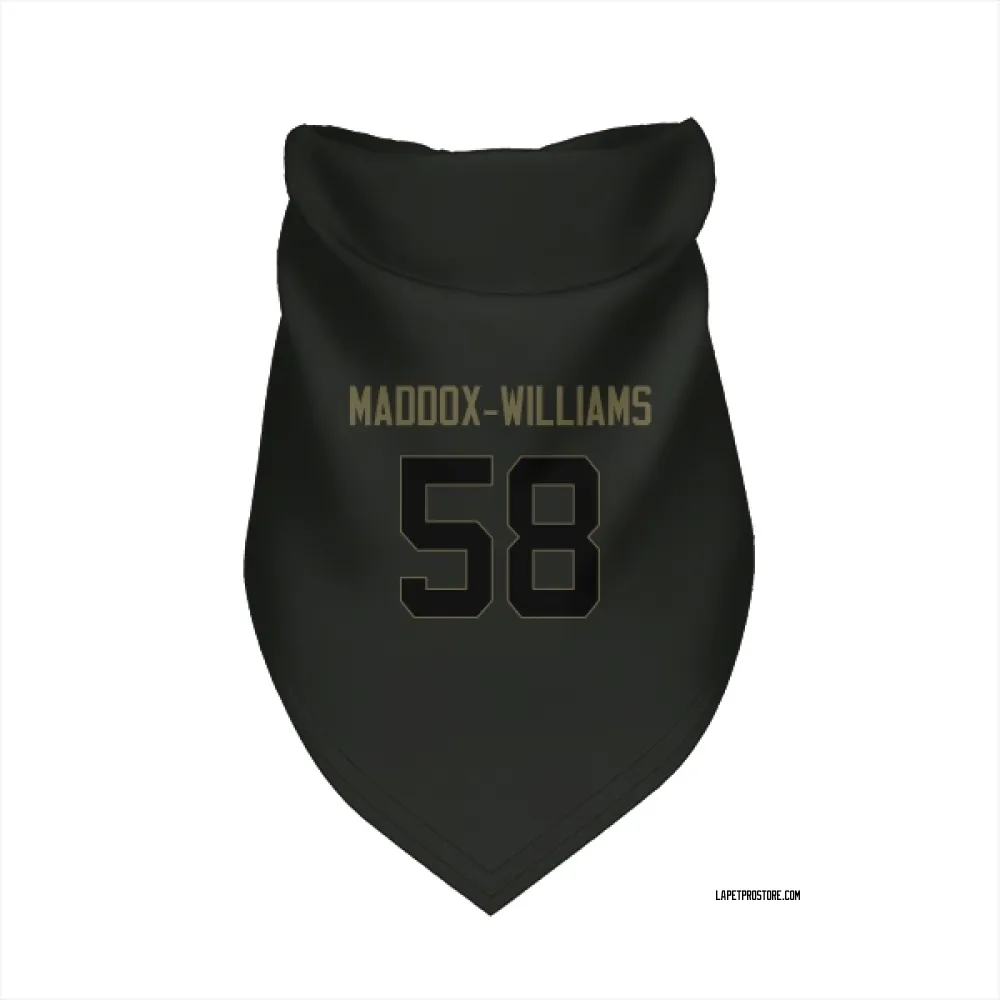 Los Angeles Chargers Tyreek Maddox-Williams Black Service Pet Bandana for Dog & Cat