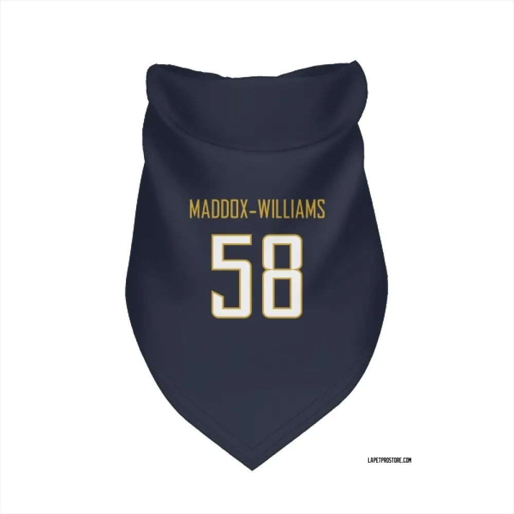 Los Angeles Chargers Tyreek Maddox-Williams Navy Pet Bandana for Dog & Cat