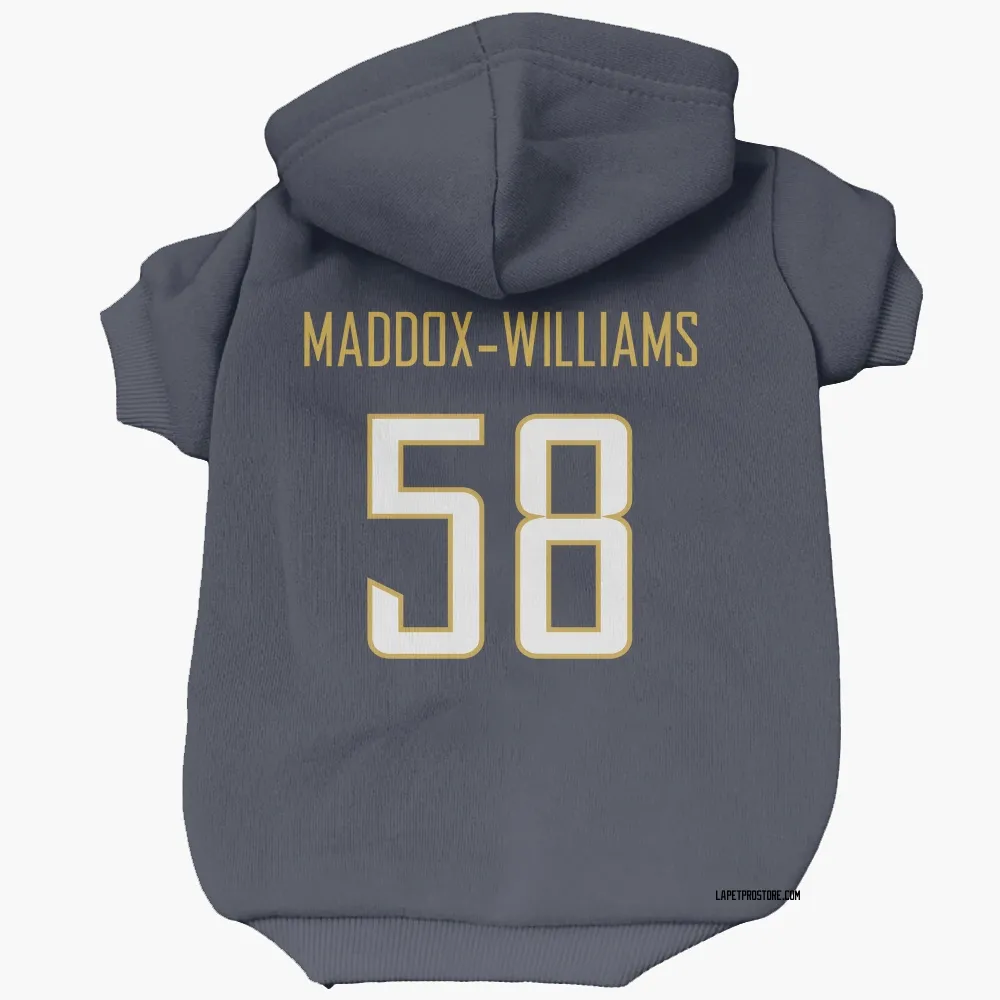 Los Angeles Chargers Tyreek Maddox-Williams Navy Pet Hoodie for Dog & Cat