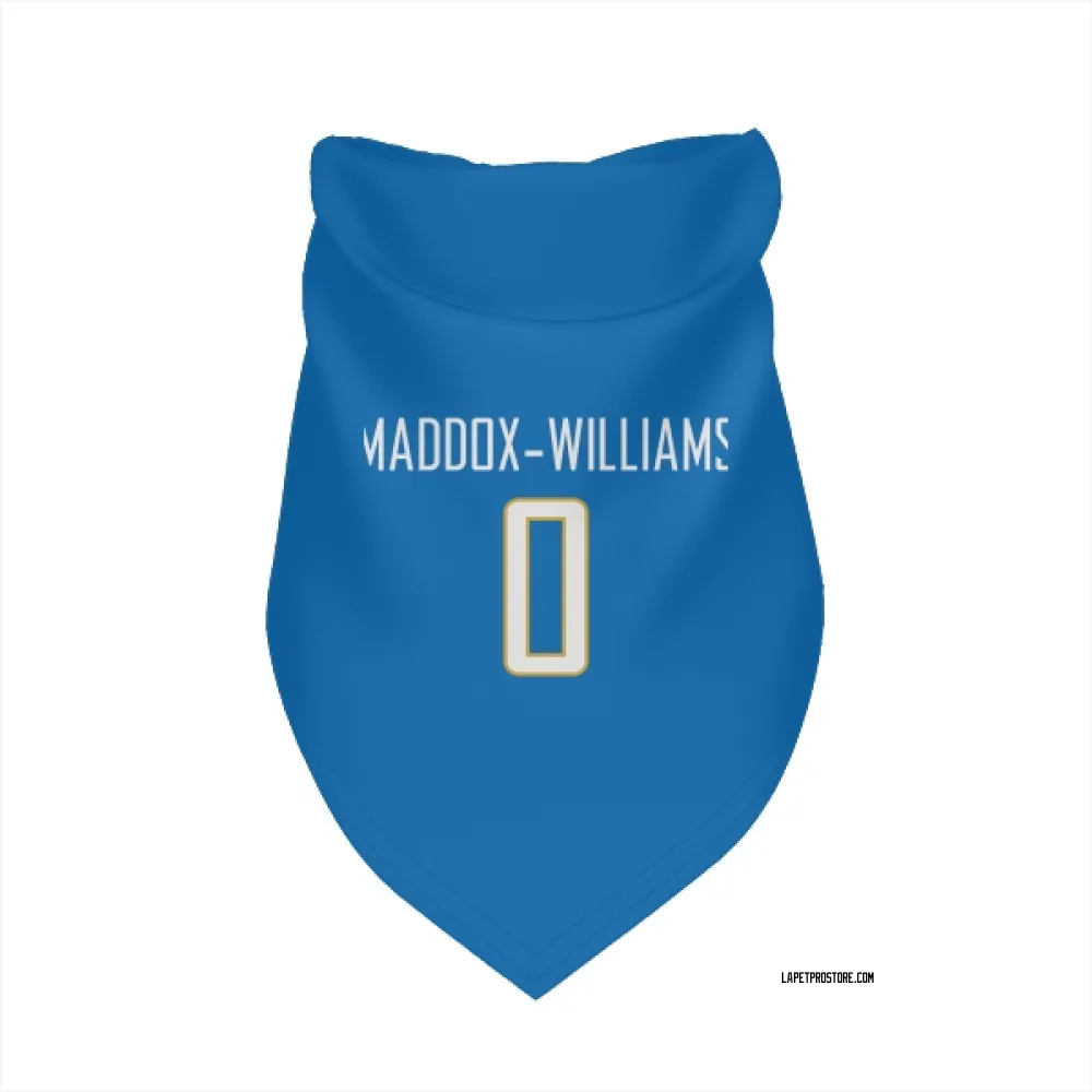 Los Angeles Chargers Tyreek Maddox-Williams Powder Blue Pet Bandana for Dog & Cat