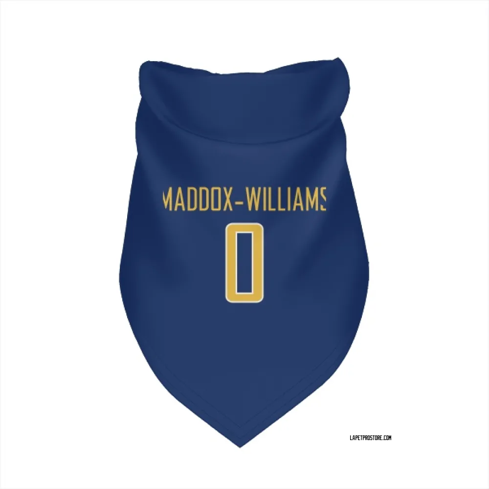 Los Angeles Chargers Tyreek Maddox-Williams Royal Gold Pet Bandana for Dog & Cat