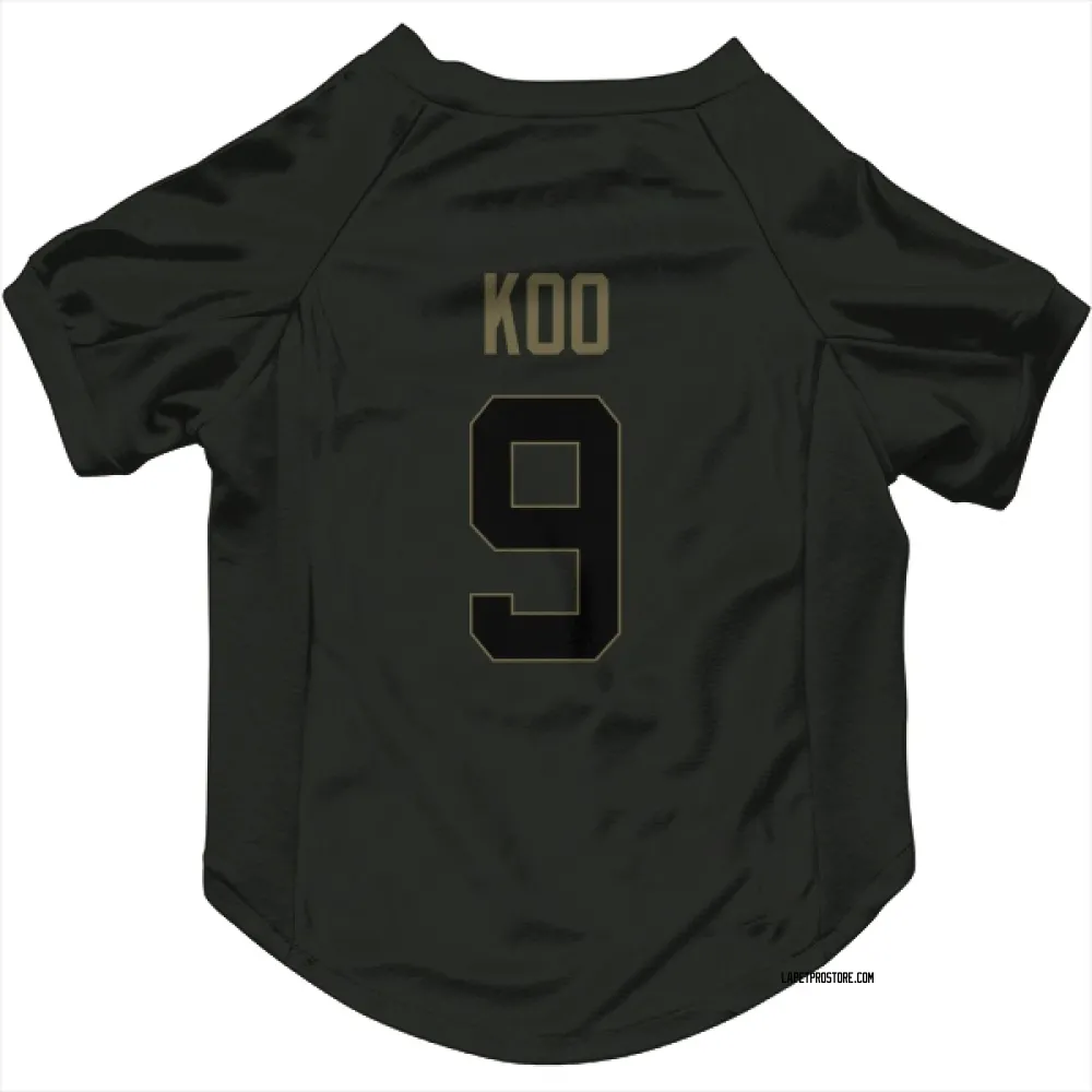Los Angeles Chargers Younghoe Koo Black Service Pet Jersey for Dog & Cat