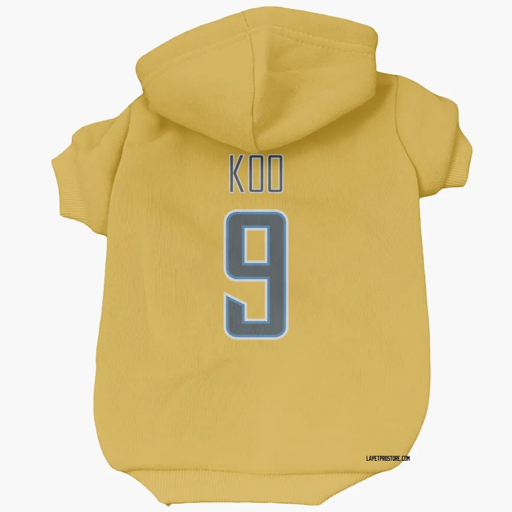 Los Angeles Chargers Younghoe Koo Gold Pet Hoodie for Dog & Cat